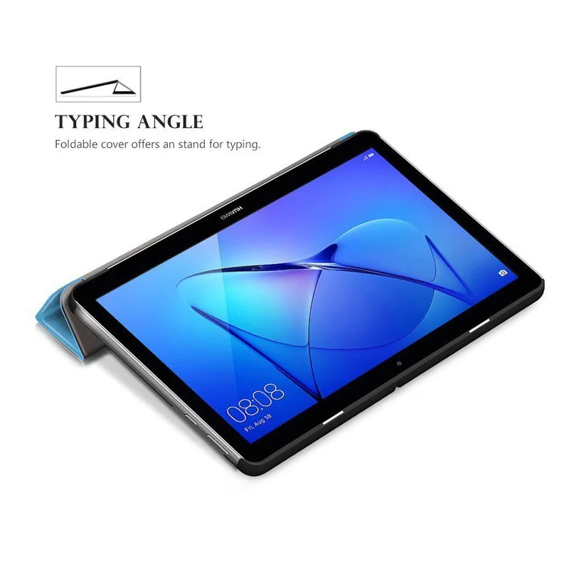 Ультратонкий легкий Чехол из искусственной кожи для Huawei MediaPad T3 10 AGS-W09/AGS-L09 t3 9 6 &quot