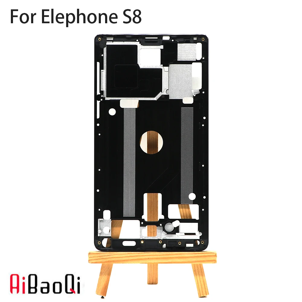 Высококачественная новая Оригинальная передняя рамка AiBaoQi для Elephone S8 крышка