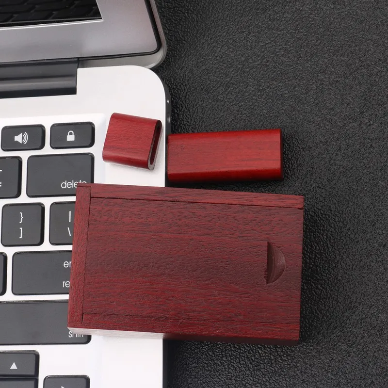 Заказная натуральная деревянная Подарочная коробка USB флэш-накопитель