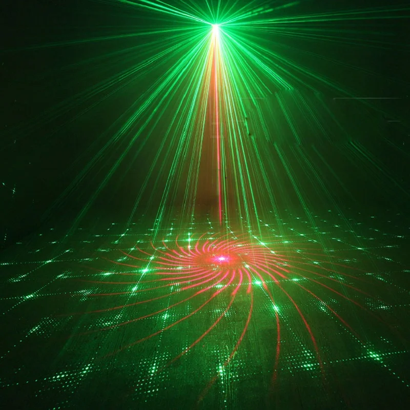 Этапа лазерный 3 объектива RGB 72 в одном мини лазерного светодиодное освещение
