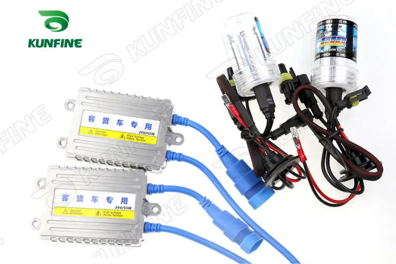 24V/55 Вт ксенон грузовик фар H1/H3/H7/H8/9004/9005/9006/9007/880/D2S/h4-2/H7R HID Xenon комплект с тонкий