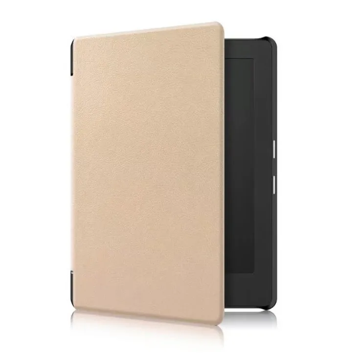 Gold Кожаный чехол для Kobo Aura H2O Edition 2 6,8 ''Стенд Флип Магнит чехол для KOBO Aura H2O Edition2 чехол для планшета - Цвет: Gold
