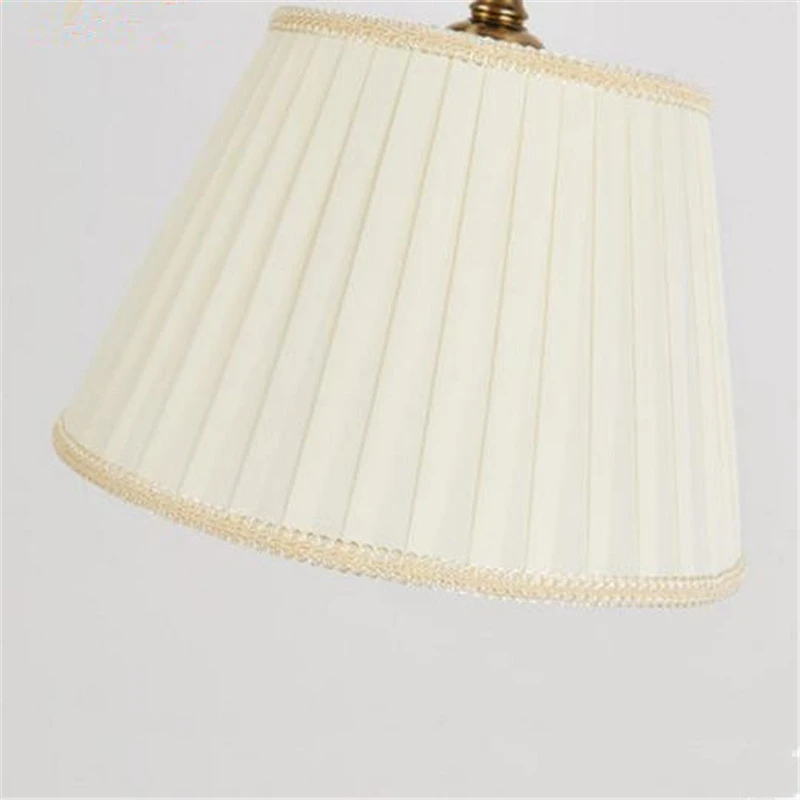

American Country Fabric Shade Table Lamp Retro Scalable Bedroom Light Noble Study Light Cafe Bar Decoration Light Free Shipping