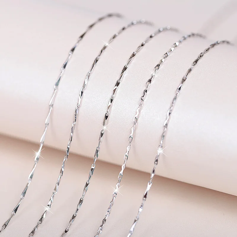 Женская цепочка из серебра 999 пробы с кольцом|Цепочки| |