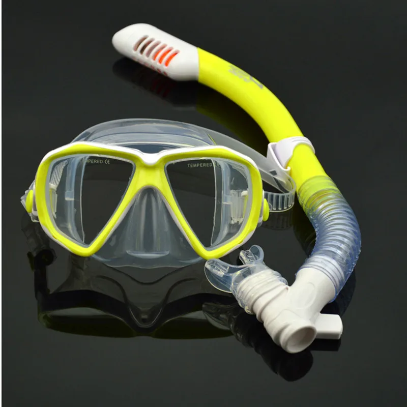 Детские маски для дайвинга и трубка набор из закаленного стекла маска подводного