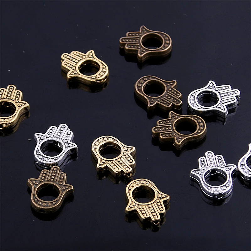 40 шт. бусины шармы Хамса для браслетов|beads charms|bead spacersbeads spacers beads |