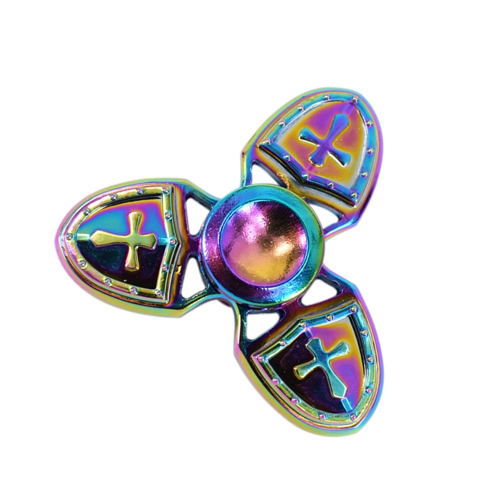 Ручной Spinner Радуга крест Ножи щит сплава игрушка ВДГ фокус СДВГ аутизм|autism|autism toys |