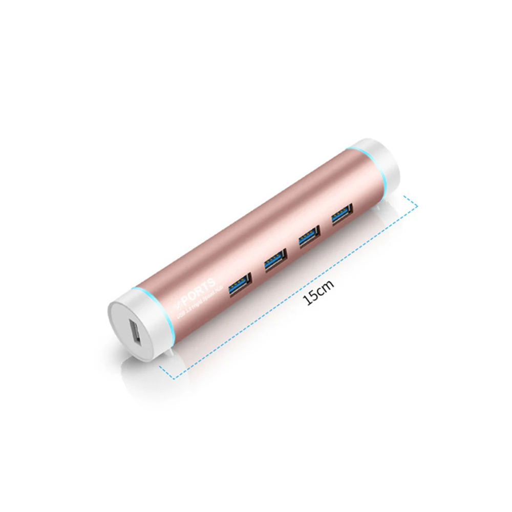 Высокоскоростной 4 портовый концентратор USB 3 0 из алюминиевого сплава