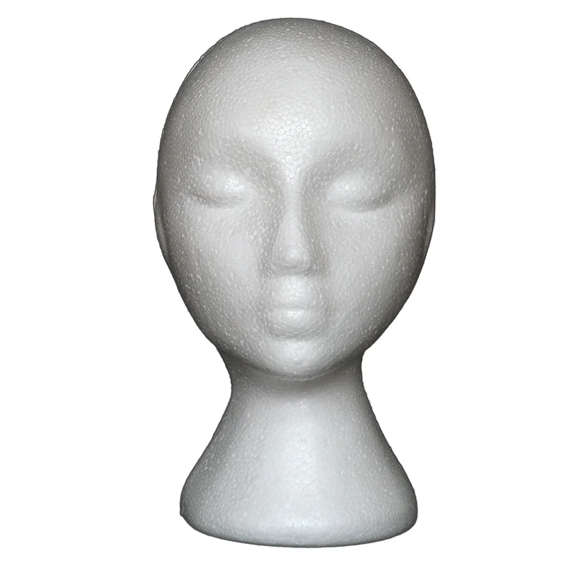 Hot Female Styrofoam Foam Mannequin Manikin Head Model Hat Glasses Display Wig Stand Rack | Дом и сад