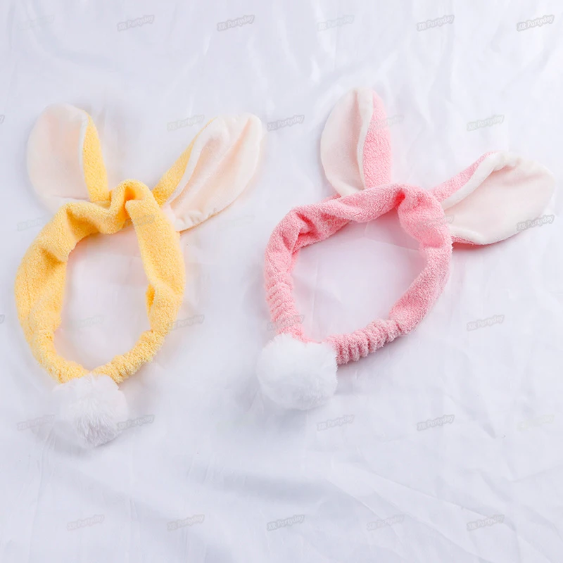 New Plush Pompon Ball Bunny Headband Headwear Women Girls Washing Face Spa Makeup Hairband Hair home decor birthday|Сувениры для