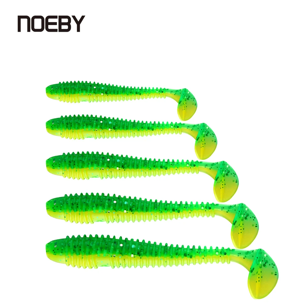 Мягкая приманка NOEBY 4 см 5 7 9 двухцветная рыболовная легкое погружение силиконовая