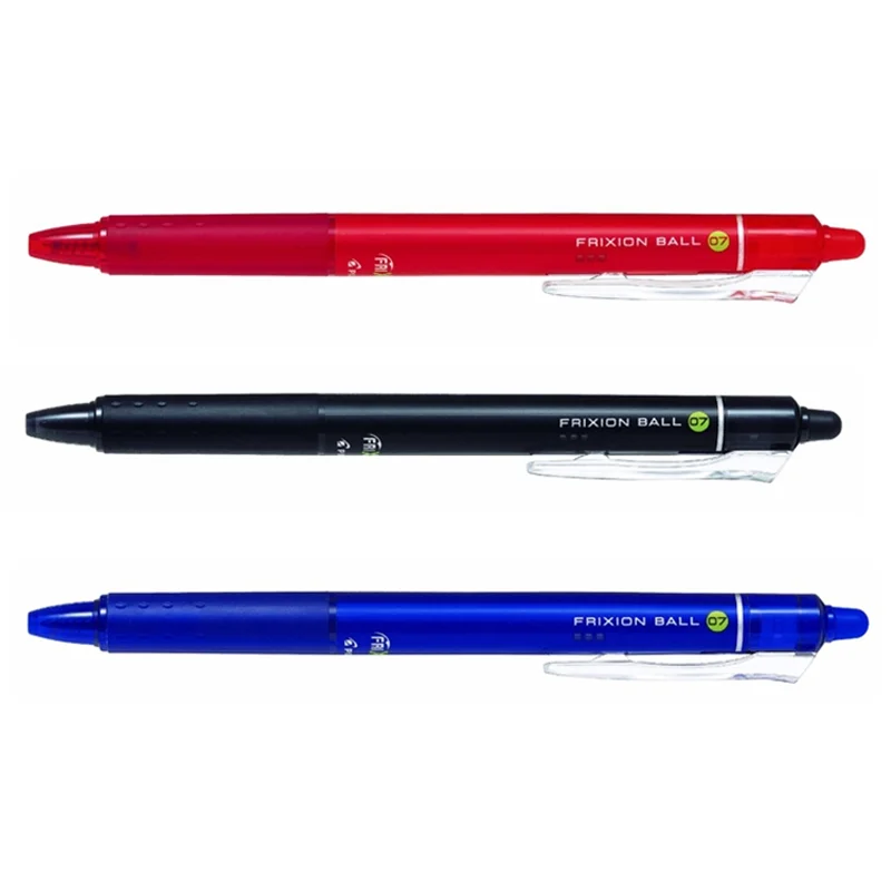 Pilot frixion мяч стук LFBK-23F гелевая ручка 0,7 мм синий/черный стираемые чернила заправка письма принадлежности гелевая ручка пилот ручки стираемые