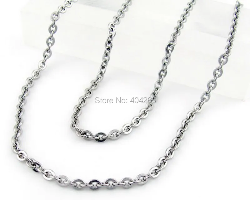 2.4mm (0.6mm)Stainless Steel Cross Cable Chain With Lobster Clasp Thin and Tiny Chains for Women Basic | Украшения и аксессуары