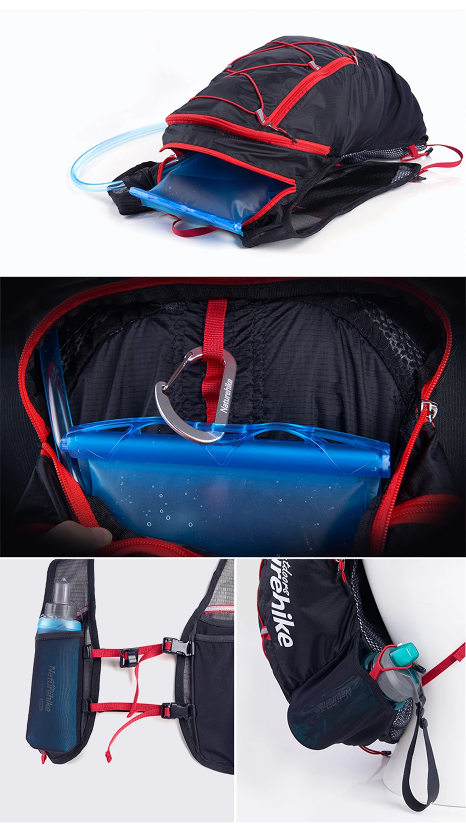 Naturehike открытый 20L водонепроницаемый гидратационный рюкзак Сверхлегкий спортивный пакет Softback сумки для пешего туризма бега велоспорта альпинизма