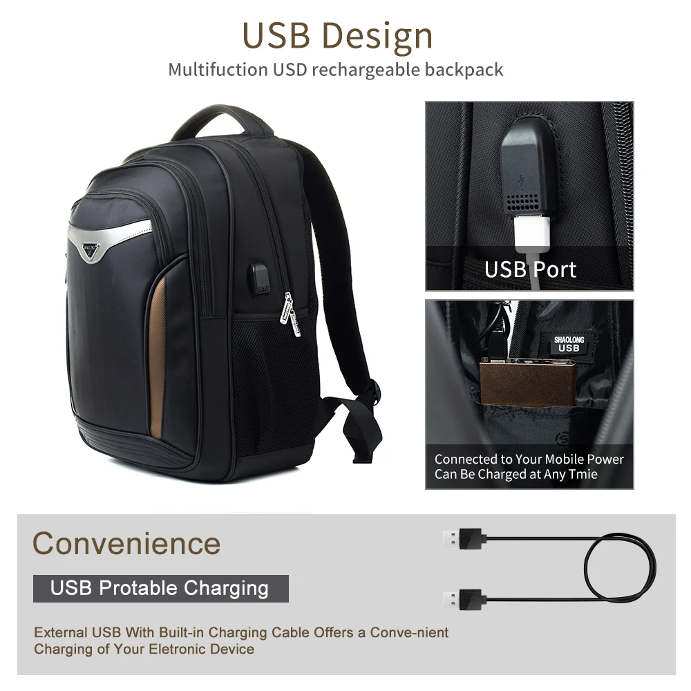 Рюкзак Mealivos для ноутбука с защитой от кражи и usb портом зарядки легкий рюкзак