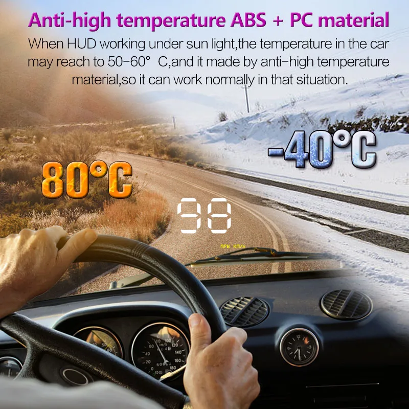 Автомобильный HUD GPS скоростной проектор Авто дисплей лобовое стекло автомобиля