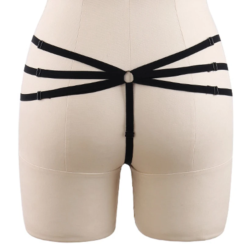 Женское Модное Новое поступление перьев Сексуальные Черные стринги фетиш одежда