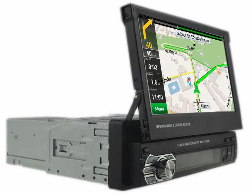 Handfree Bluetooth gps автомобильное радио CD DVD плеер аудио стерео в тире FM приемник Aux Вход MP3 MP4 USB SD с пультом дистанционного управления