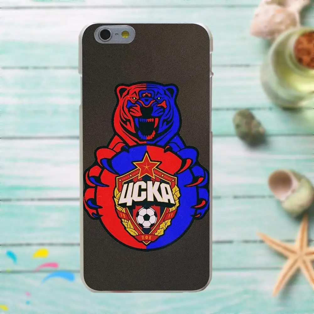 Флаг России эмблема Futbol ЦСКА Моска прекрасный пластик для Huawei G7 G8 Honor 5A 5C 5X 6 6X 7 8 V8