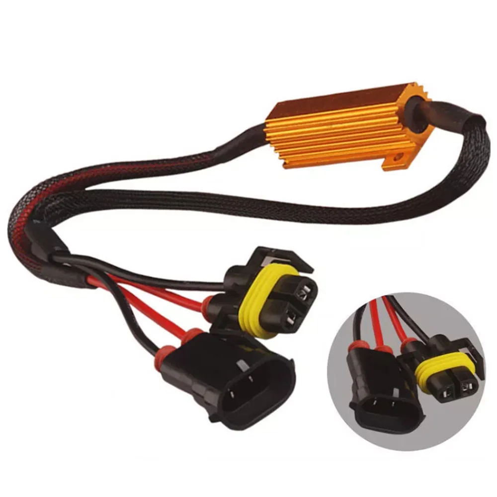 H8 H11 LED DRL Противотуманные фары 50 Вт нагрузочный резистор ошибка отдельный декодер