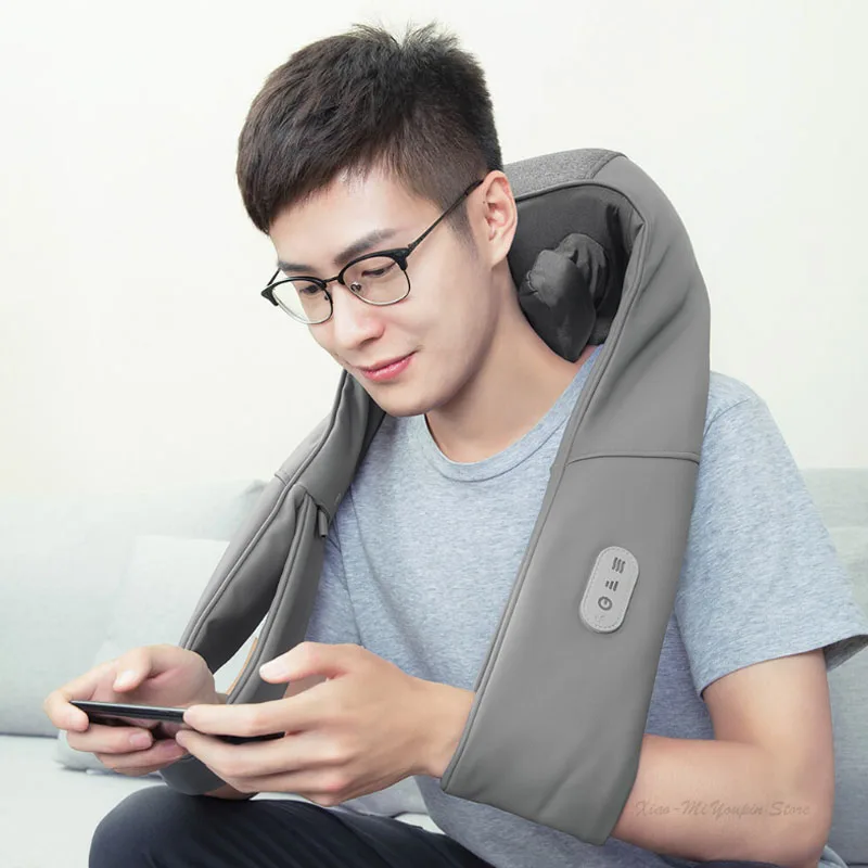 Xiaomi LF 3D Массажер для разминания шеи плеч u-образный Электрический массаж шаль Регулируемая прочность с подогревом разминающий массаж
