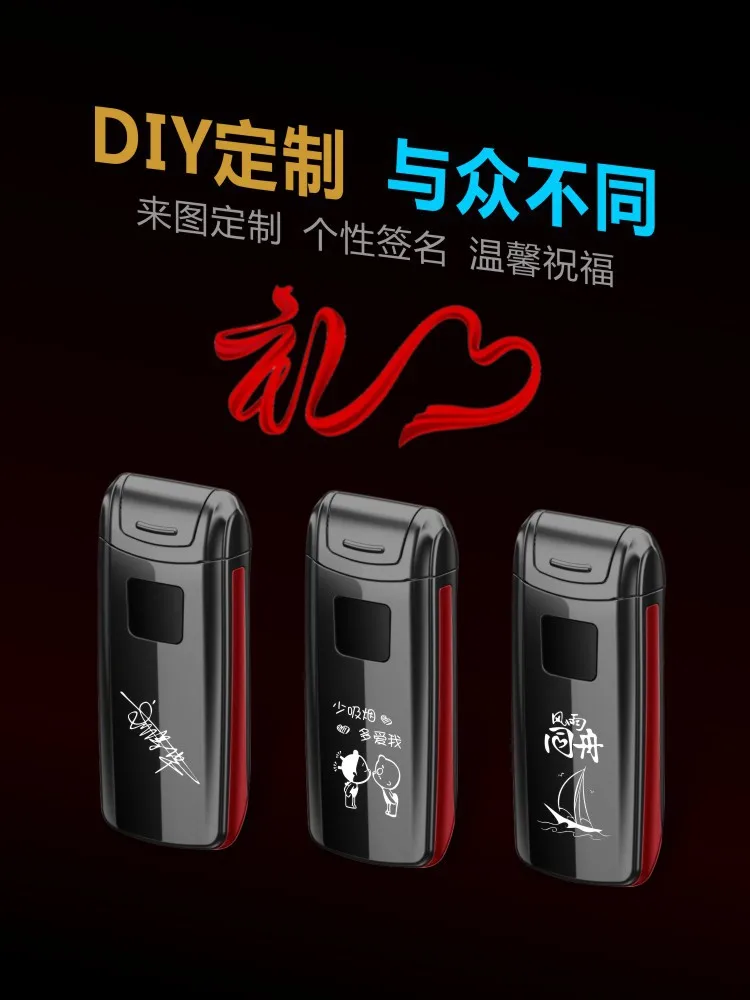 USB Зажигалка двойная дуга ветрозащитный негорящий Электронная зажигалка плазменная зажигалка для мужчин подарок аксессуары для курения