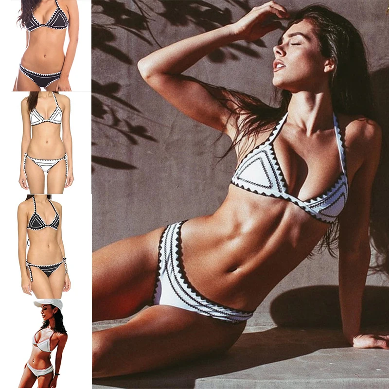 Бикини 2019 сексуальные стринги женские Купальники Пуш-Ап Купальник Холтер Топ