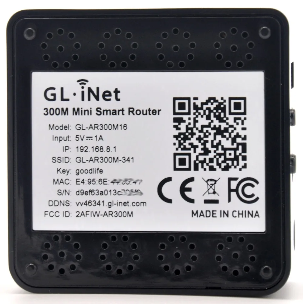 Wi Fi роутер GL.iNet QCA9531 беспроводной мини с функцией OPENWRT 300 Мбит/с 16 Мб ПЗУ/128
