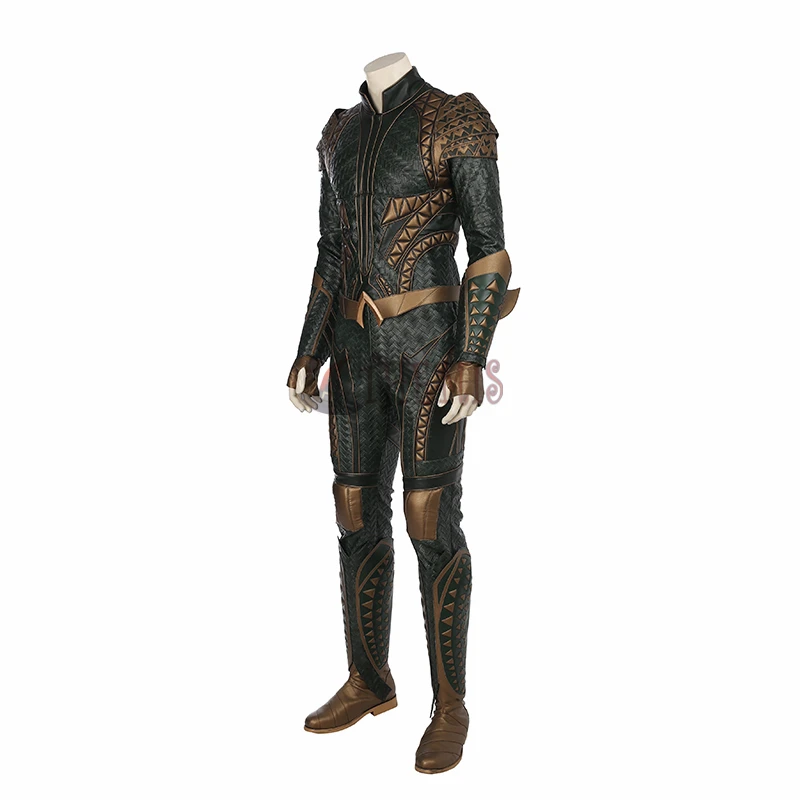 Athemis фильм Лига Справедливости Косплей Aquaman Косплей высококачественные костюмы на заказ