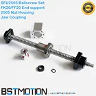 SFU2505 шарикового винта 300 400 500 600 700 800 900 1000 1100 1200 1500 мм + 2505 Ballnut + SFU2505 гайка кронштейн + FK20 FF20 блок + муфта