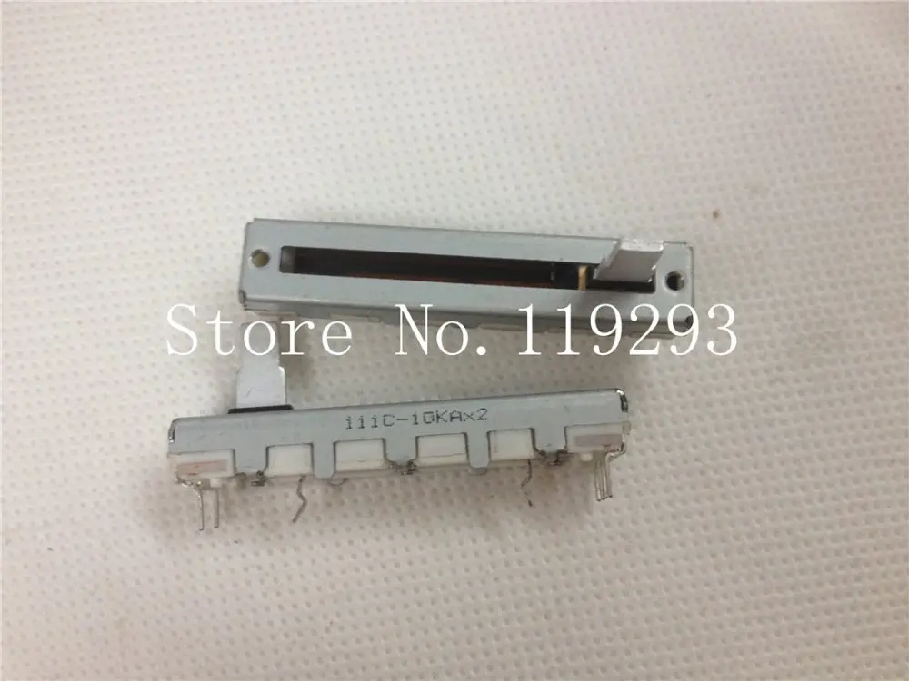 

[SA]ALPS 4.5 cm 45MM 10KAX2 20KAX2 slide potentiometers double A10KX2 A20KX2 10MM shaft--10PCS/LOT