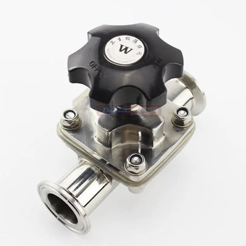1 1/2 &quotтруба OD 38 мм санитарная нержавеющая сталь 316L Tri Clamp 5&quot 50 5 мембранный клапан