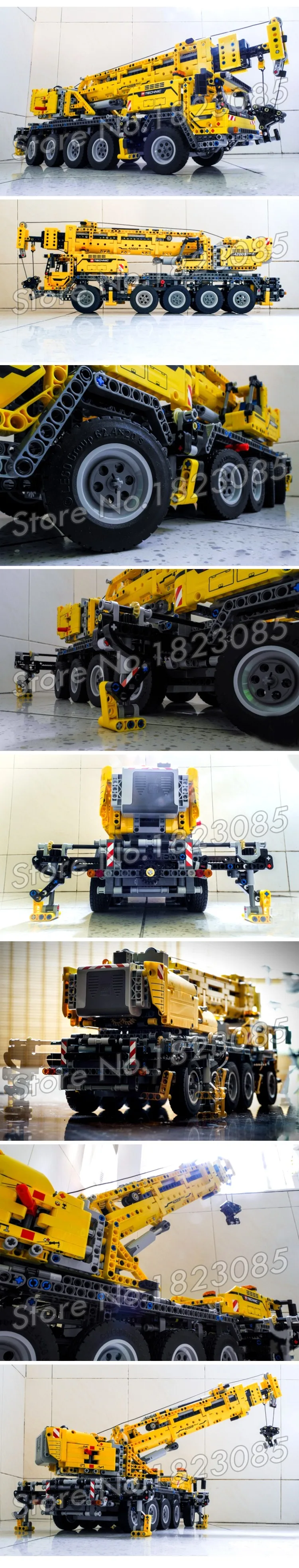 2606 шт 2в1 Technic мобильный кран MK II контейнерный накопитель 20004 фигурные строительные блоки игрушки машина совместима с Lago