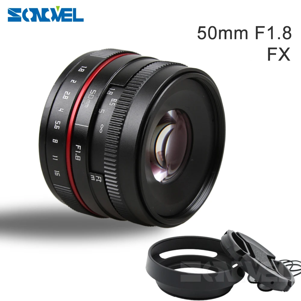 Новинка 50 мм f/1 8 фотообъектив для фотоаппарата Fujifilm|lens for fujifilm|50mm f/1.8camera lens |
