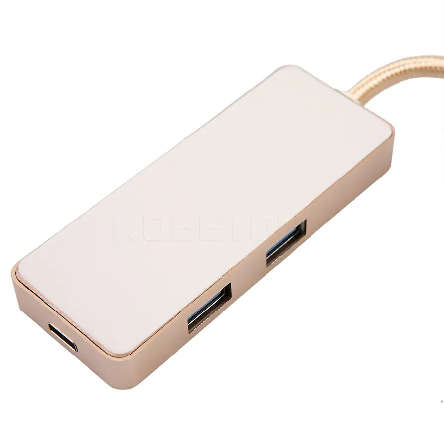 Зарядный концентратор Kebidu Golden Type C-2 usb 3 0 Type-C адаптер зарядного устройства для Apple