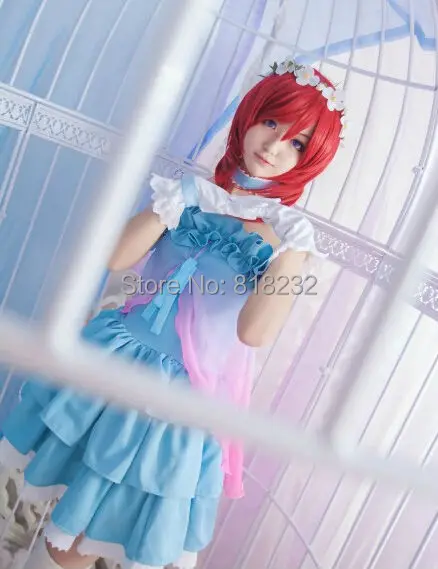 Шифоновое платье футболка Love Live Yume no Tobira Dreams Gate Nishikino Maki Униформа наряд аниме