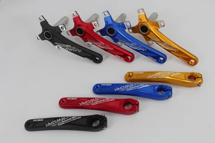 Ракетка велосипед crankset рукоятка из алюминиевого сплава 170 см 104BCD Звездочка горный велосипед Кривошип рифленый диск mtb части велосипеда