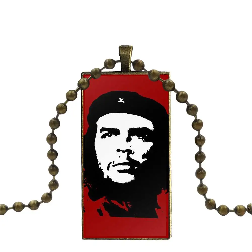 EJ glaze Ernesto Guevara El Che винтажное ювелирное изделие бронзовое цветное стеклянное