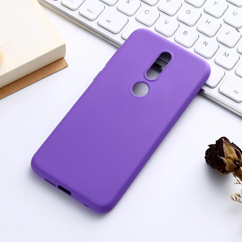 Purple Ojeleye силиконовый чехол для Nokia 7,1 чехол противоударный чехол для телефона для Nokia X6 - Цвет: Purple