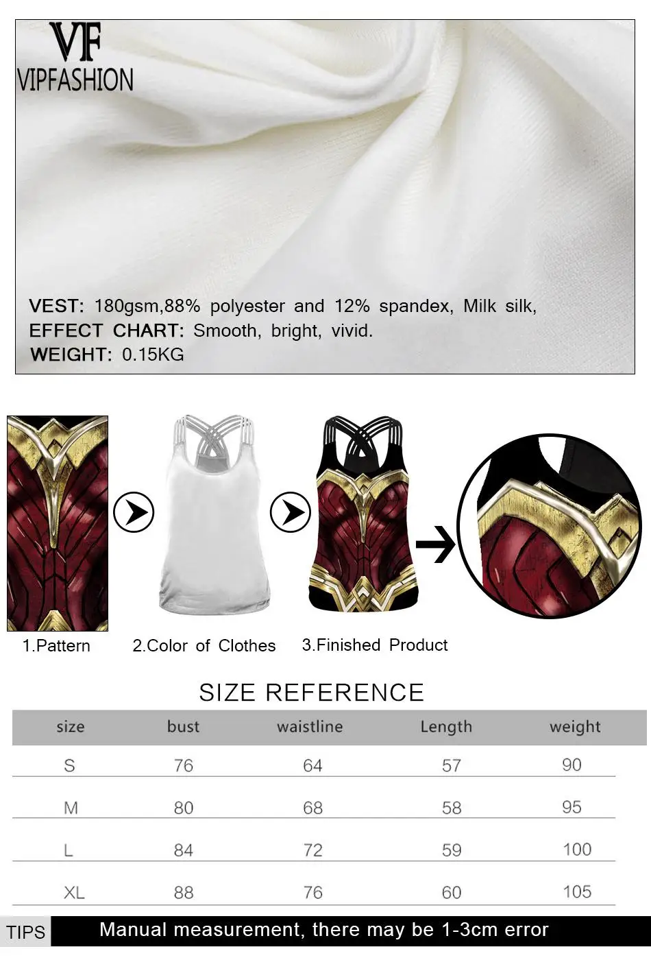 

VIP FASHION Ladies Summer Race Back DIY Customize Tank Tops 3D Digital Tanks Tops Sleeveless Elasticity Fashion Vest Dropship