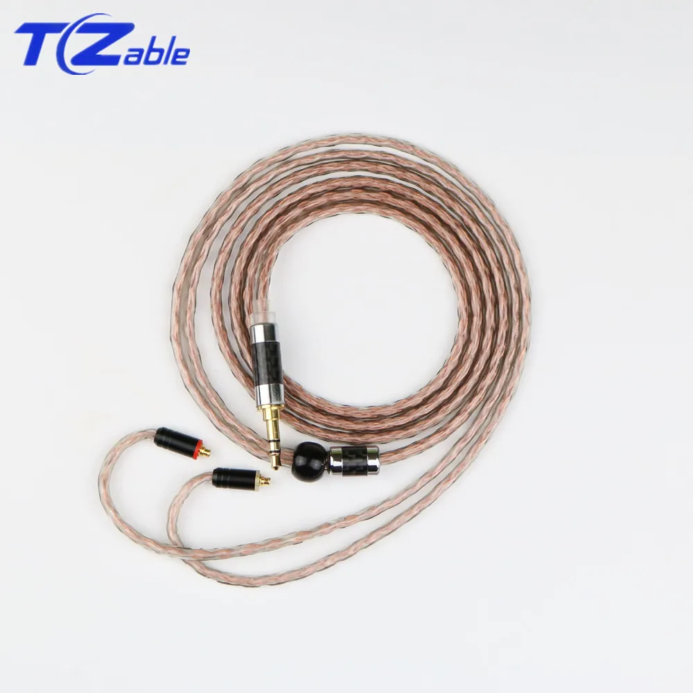 

3.5mm DIY Earphone Audio Cable MMCX Pin For se215 se315 se425 se535 se846 UE900 Headset Cable Hifi Plug Headphones Upgrade wire