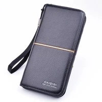 new fashion luxury male leather purse mens clutch wallets handy bags business wallets men black brown dollar price b34