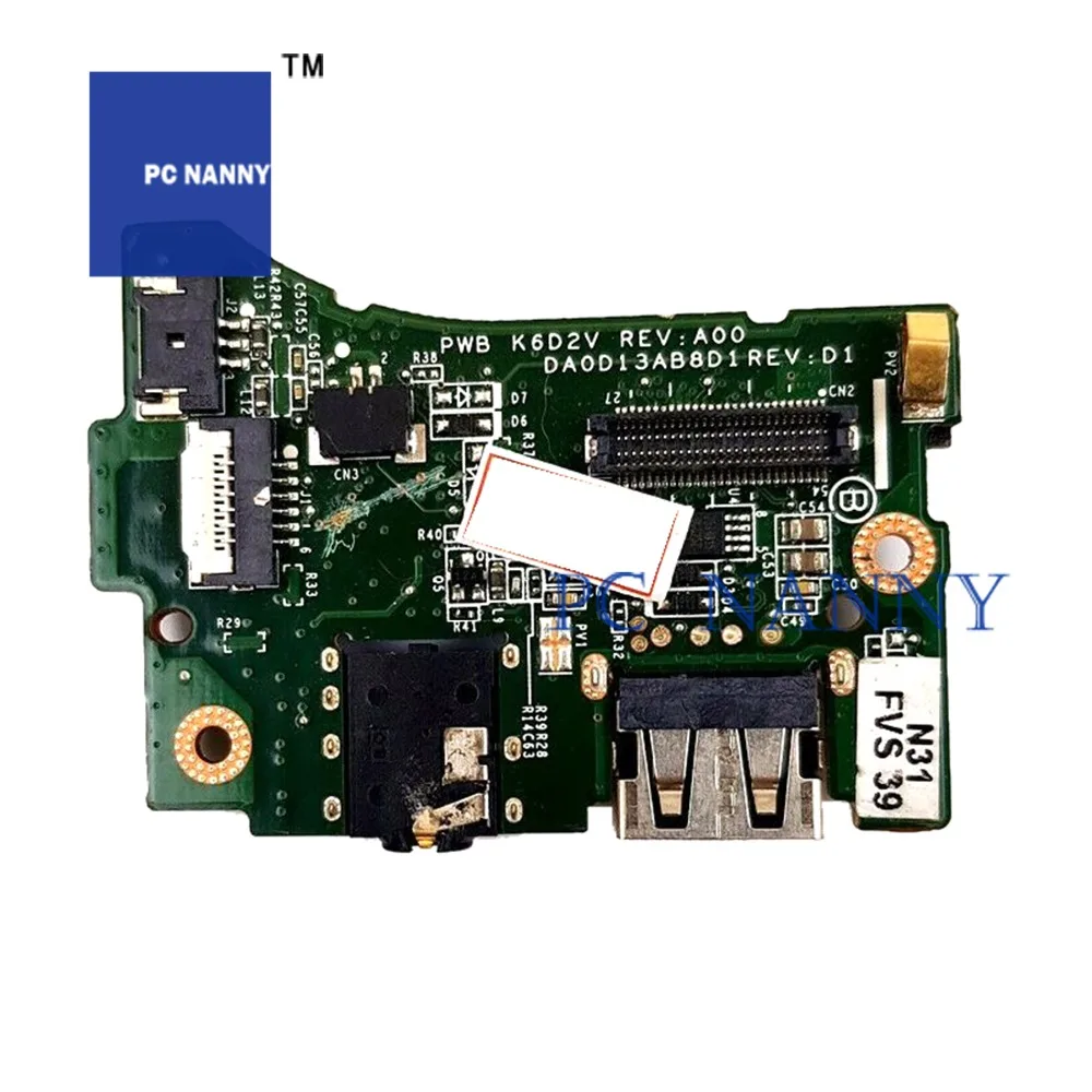 PCNANNY для Dell XPS 13 L321X кнопка питания USB аудио Плата кабель передачи данных 0JHG09 тест
