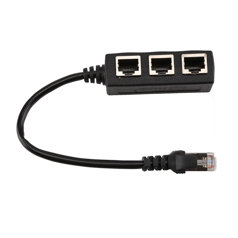 1 шт. RJ45 3 Ethernet LAN Сетевой кабель сплиттер расширитель адаптер разъем| |