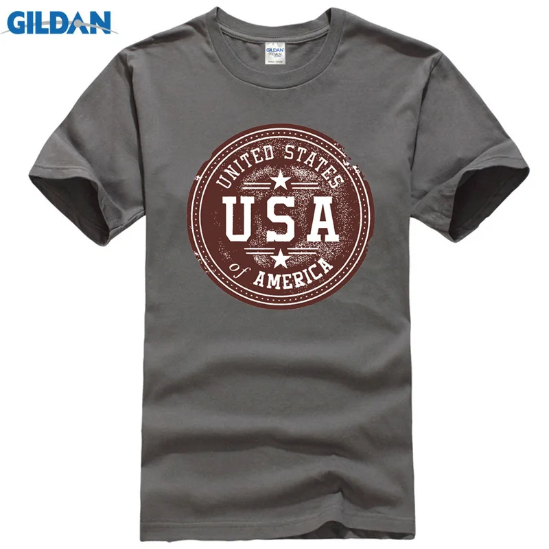 2017 Мужская Мода США футболки черный 100% хлопок Slim Fit Одежда высшего качества Для