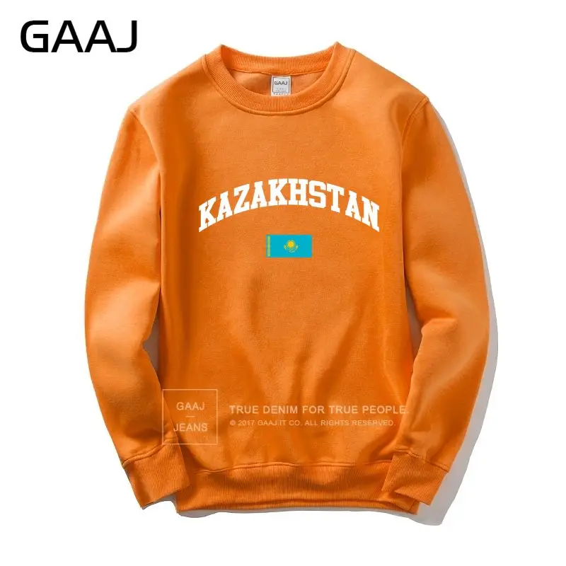 Orange GAAJ Kazakhstan Flag Мужская и Женская толстовка куртка Мужская s Мужская Новинка пальто повседневный модный принт Homme спортивный костюм# MIG6F - Цвет: Orange