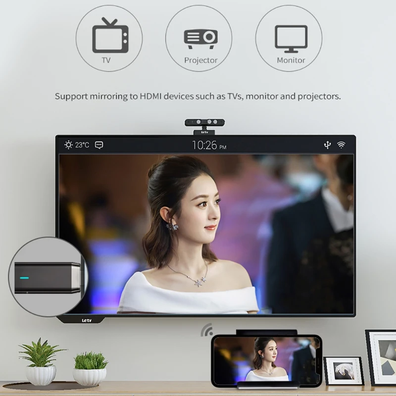 D8 Mirascreen Wifi 2 4G/5G дисплей ТВ ключ 1080 P Miracast Airplay отзеркаливание Dlna на Hdtv telefono Ios Android