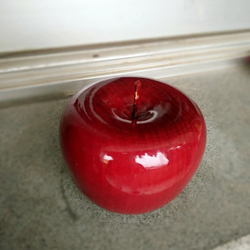 Массив дерева яблоко домашние декоративные художественные статуэтки миниатюры