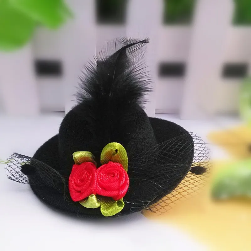 M MISM Fashion Hat Shape Hairpins Children Headdress Beautiful Flower Decoration Hair Clip for Party Girls Gift Accessories | Детская