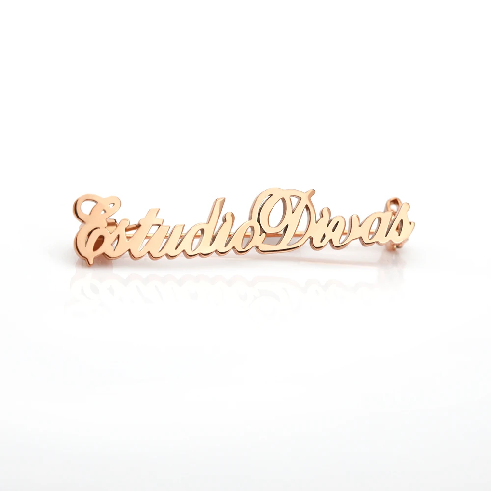 Custom Name Brooch Pins initial Brooch Initial Letters Brooches Handmade Jewelry Wedding Bridesmaid Gifts for Women Men